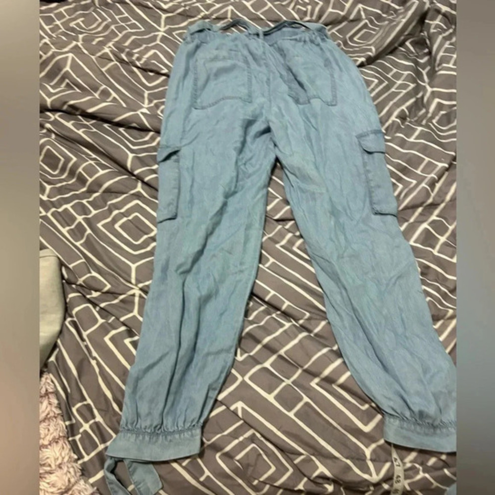 Harper Heritage Chambray Pull On Cargo Pants- Tie small